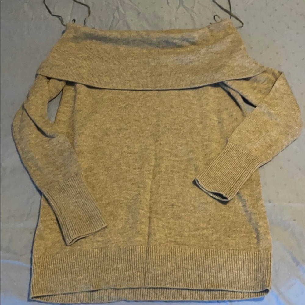 Heather Grey off the shoulder sweater